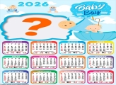 Calendário 2026 Baby Boy Colar Foto Online