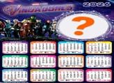 Calendário 2026 Vingadores Juntar Foto Online