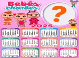 Calendário 2025 Bebês Chorões Foto Montagem Grátis