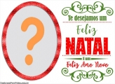 Te Desejamos um Feliz Natal Moldura