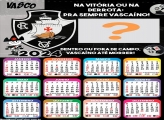 Calendário 2024 Vasco da Gama Moldura Online