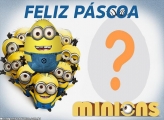 Minion Feliz Páscoa Moldura Infantil