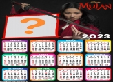 Calendário 2023 Colar Foto e Imprimir Mulan