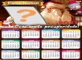 Calendário com Foto 2021 Papai Noel Feliz Natal