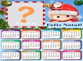 Calendário 2020 Natal Menino Noel Molduras de Natal