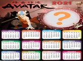 Montagem de  Calendário 2021 Avatar A Lenda de Aang