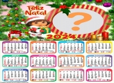 Colar Foto Online Calendário 2024 Feliz Natal Dora Aventureira