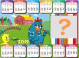 Calendário 2019 Horizontal Galinha Pintadinha