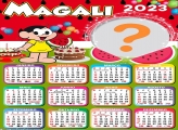 Calendário 2023 de Aniversário Magali Colar Foto Grátis