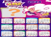 Calendário 2024 Barbie Super Princesa Colagem Montagem
