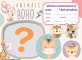 Convite Animais Boho