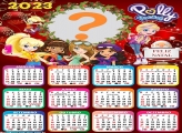 Calendário 2023 Feliz Natal Polly Pocket Editar Online