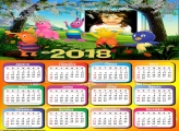 Calendário 2018 Os Backyardigans no Jardim