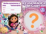 Convite A Casa Mágica da Gabby