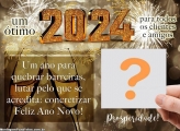 Feliz Ano Novo para Clientes e Amigos 2024 com Foto Online