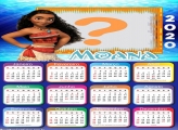 Colagem de Foto Calendário 2020 Moana