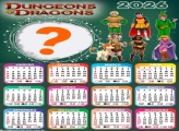 Calendário 2026 Dungeons e Dragons Criar Montagem