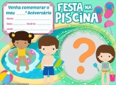 Convite Festa na Piscina