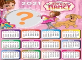 Calendário 2021 Fancy Nancy Clancy Moldura