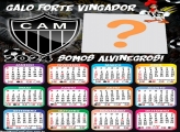 Calendário 2024 Atlético Mineiro com Foto Grátis