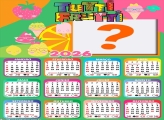 Calendário 2026 Tutti Frutti Montar Foto Grátis