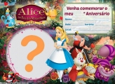 Convite Alice no País das Maravilhas