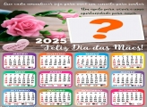 Calendário 2025 Mamãe Eu te Amo Montagem de Foto