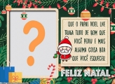 Moldura Online de Natal com Mensagem Gratuito Online