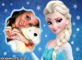 Moldura Frozen Elsa