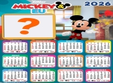Calendário 2026 Mickey e Eu Colar Foto Online