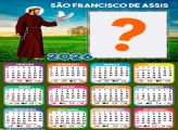 Calendário 2026 São Francisco de Assis Juntar Foto Online
