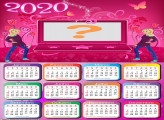 Emoldurar Calendário 2020 Barbie Notebook