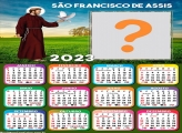 Calendário 2023 São Francisco de Assis Emoldurar Grátis