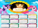 Calendário 2018 My Little Pony Infantil