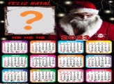 Calendário 2023 Papai Noel Malvado Foto Montagem Grátis