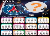 Calendário 2023 Paris Saint Germain Football Máscara Digital