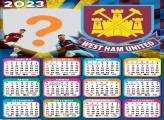 Calendário 2023 West Ham United Football Personalizado