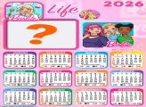 Calendário 2026 Barbie Life Colar Foto Online