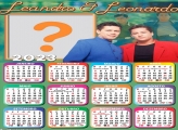 Imprimir Grátis Calendário 2023 Leandro e Leonardo