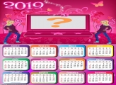 Calendário 2019 Barbie Jovem Notebook