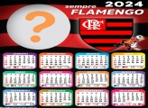 Calendário 2024 Sempre Flamengo Foto Mensagem