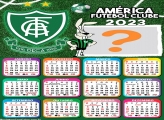 Calendário 2023 América Futebol Clube Moldura de Foto Grátis