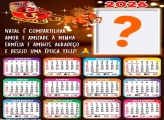 Calendário 2026 Feliz Natal Época Feliz Foto Montagem