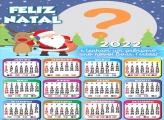 Calendário 2022 Desejo um Feliz Natal Virtual