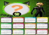 Moldura Infantil Calendário 2020 CatNoir