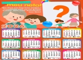 Calendário 2026 Feliz Aniversário Neto Foto Montagem