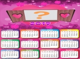 Calendário 2019 de Amor