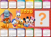 Moldura Calendário 2020 Baby Disney Horizontal