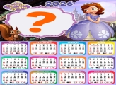 Calendário 2026 Princesinha Sofia Emoldurar Foto Online