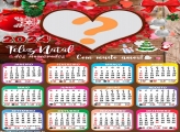 Fazer Online Montagem Calendário 2024 Feliz Natal para Namorados